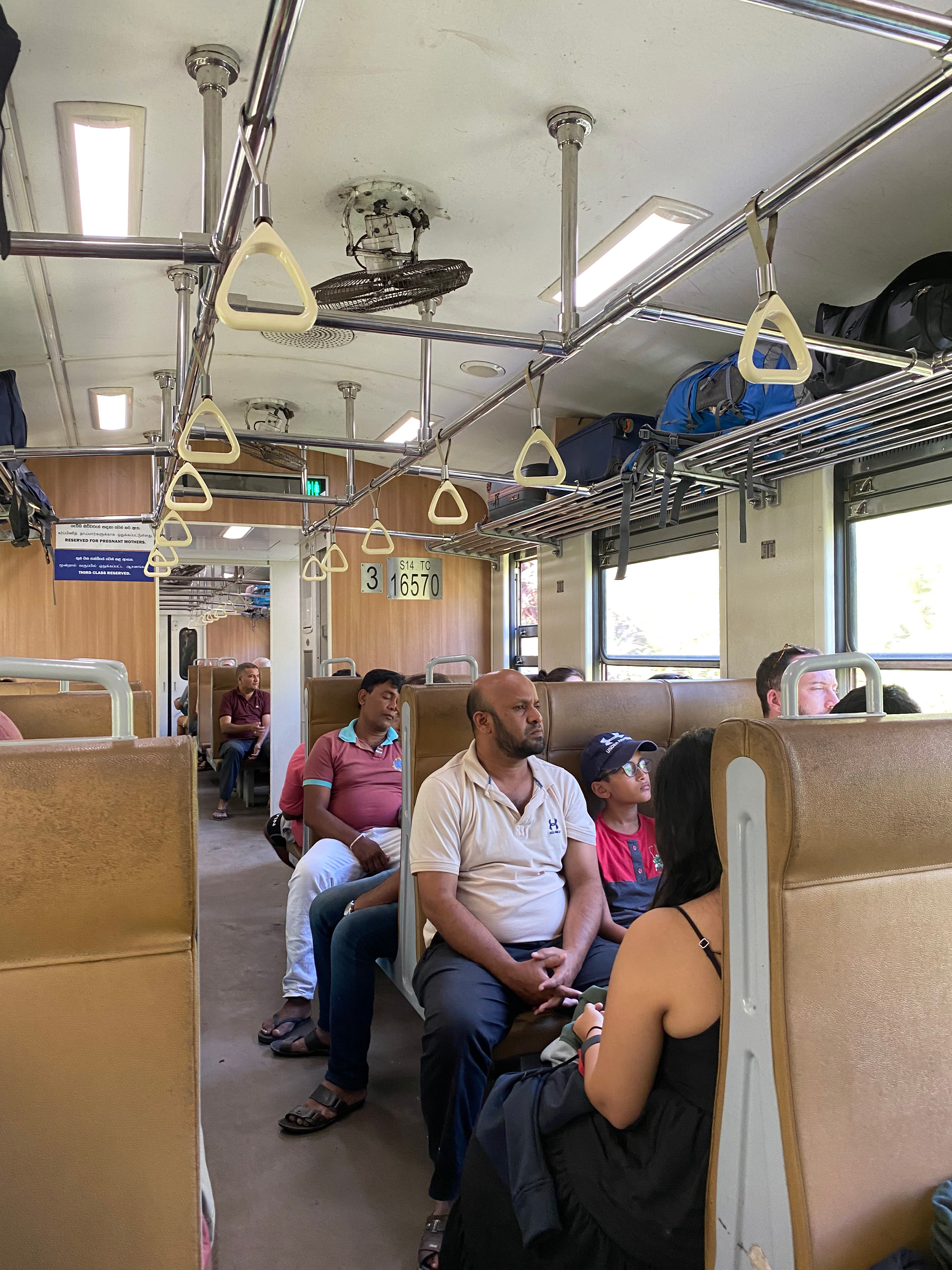 Billede fra toget indvendig