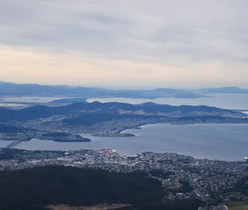 Udsigt over Hobart