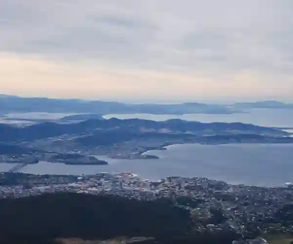 Udsigt over Hobart