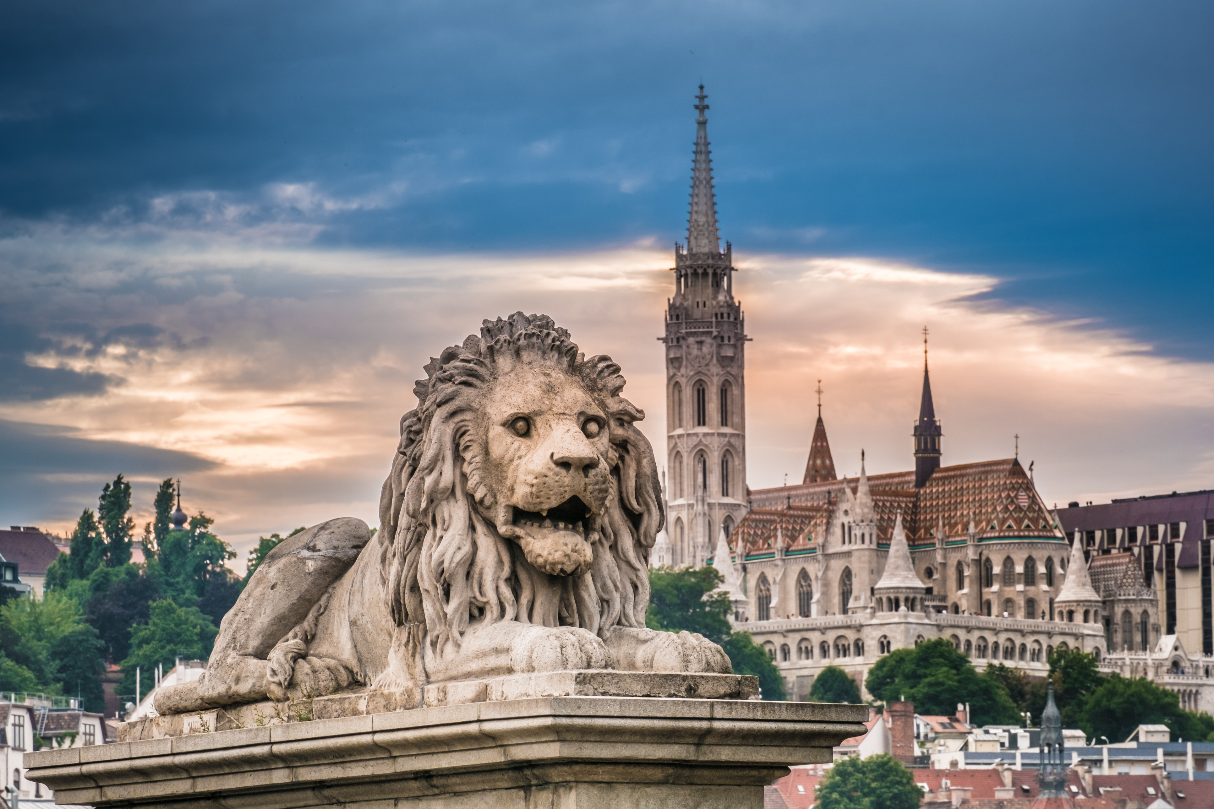 Széchenyi bro i Budapest, Ungarn