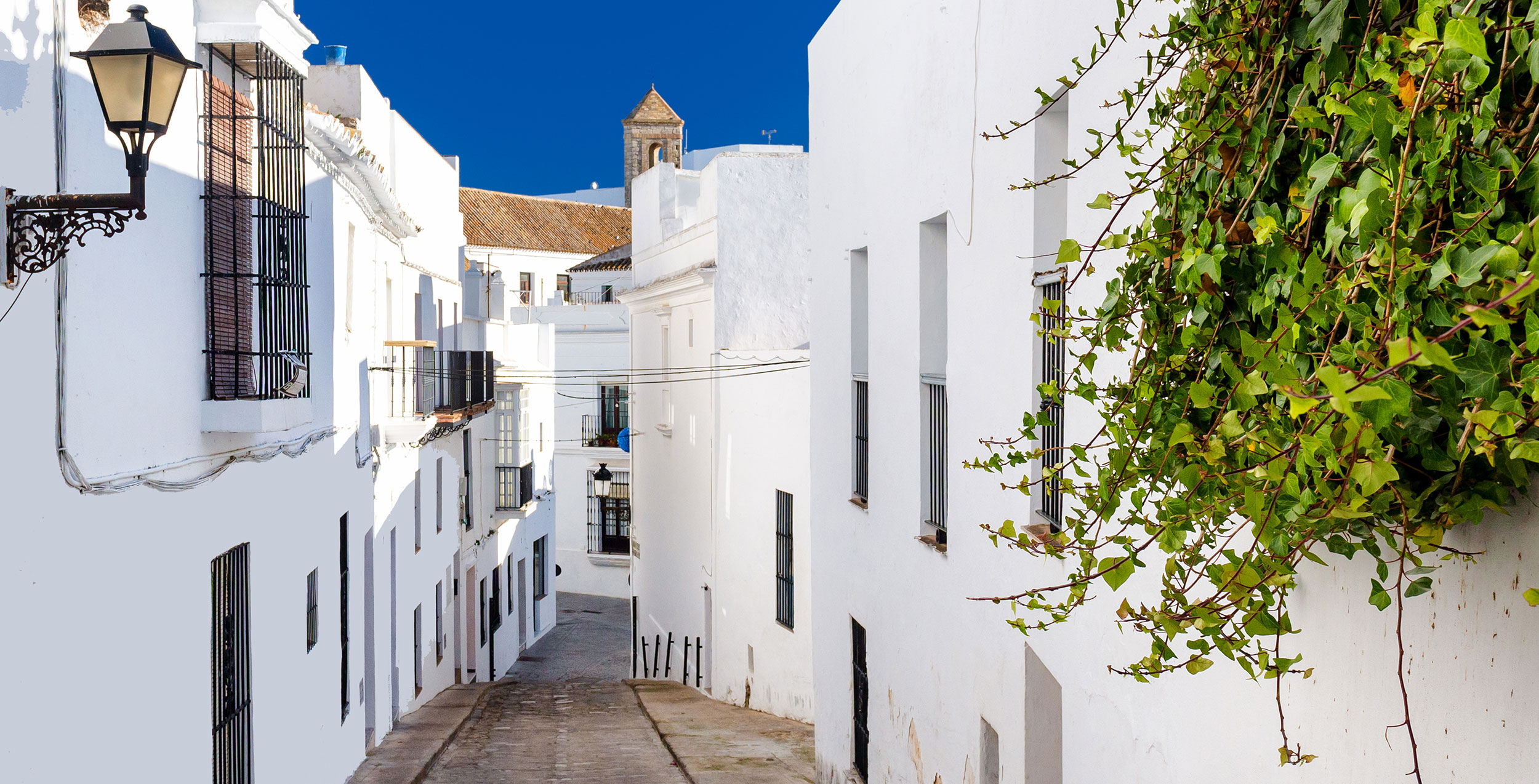 Smalle gader i Vejer de la Frontera