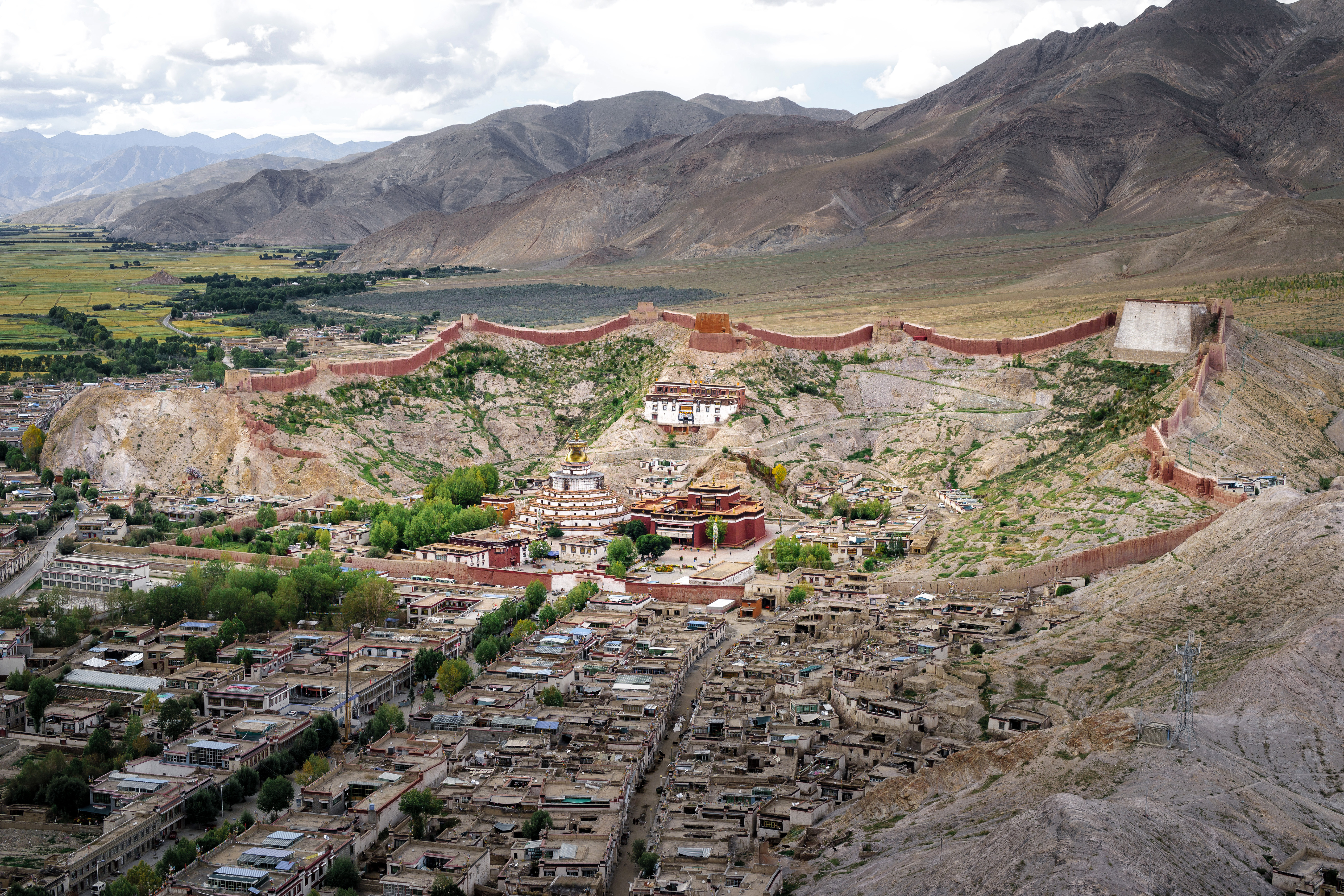 Festningsbyen Gyantse