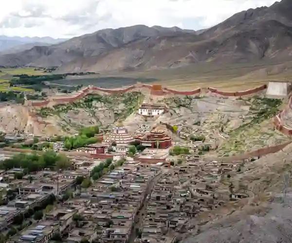 Festningsbyen Gyantse