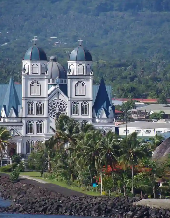 Kyrka i Apia på Samoa