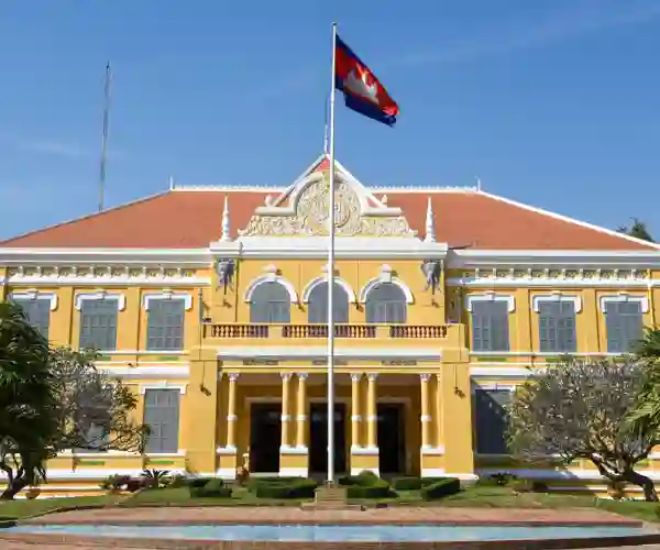 Imponerende bygning fra kolonitiden