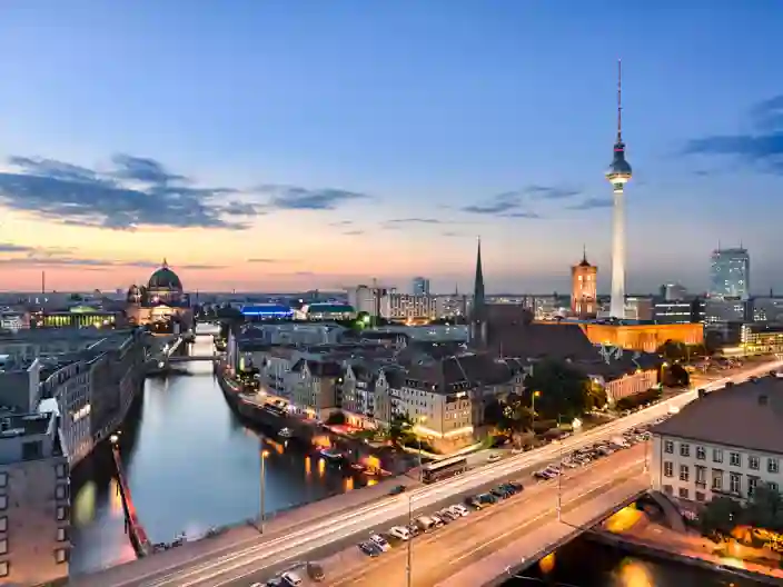 Panoramaudsigt over Berlin