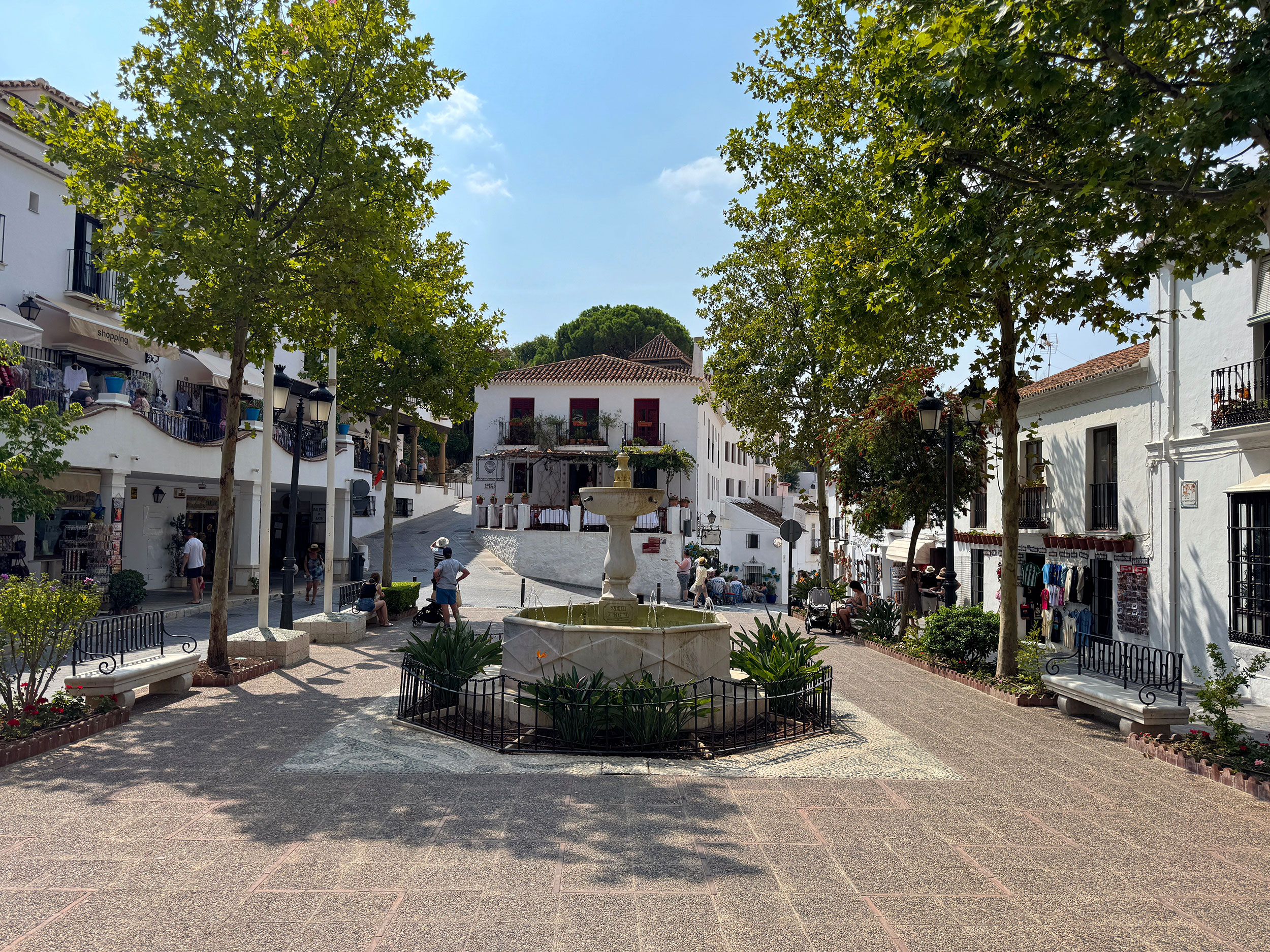Det historiske torv i hjertet af Mijas