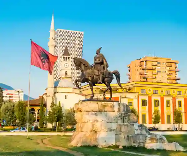 Skanderbergplassen i Tirana