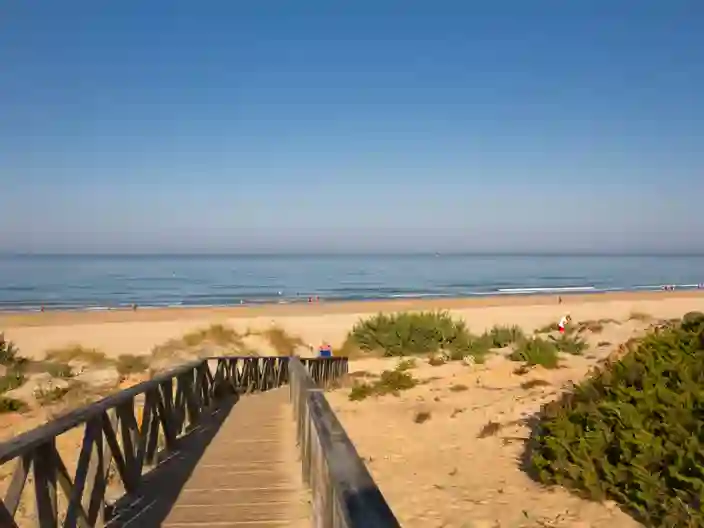 La Barrosa-stranden ved Novo Sancti Petri