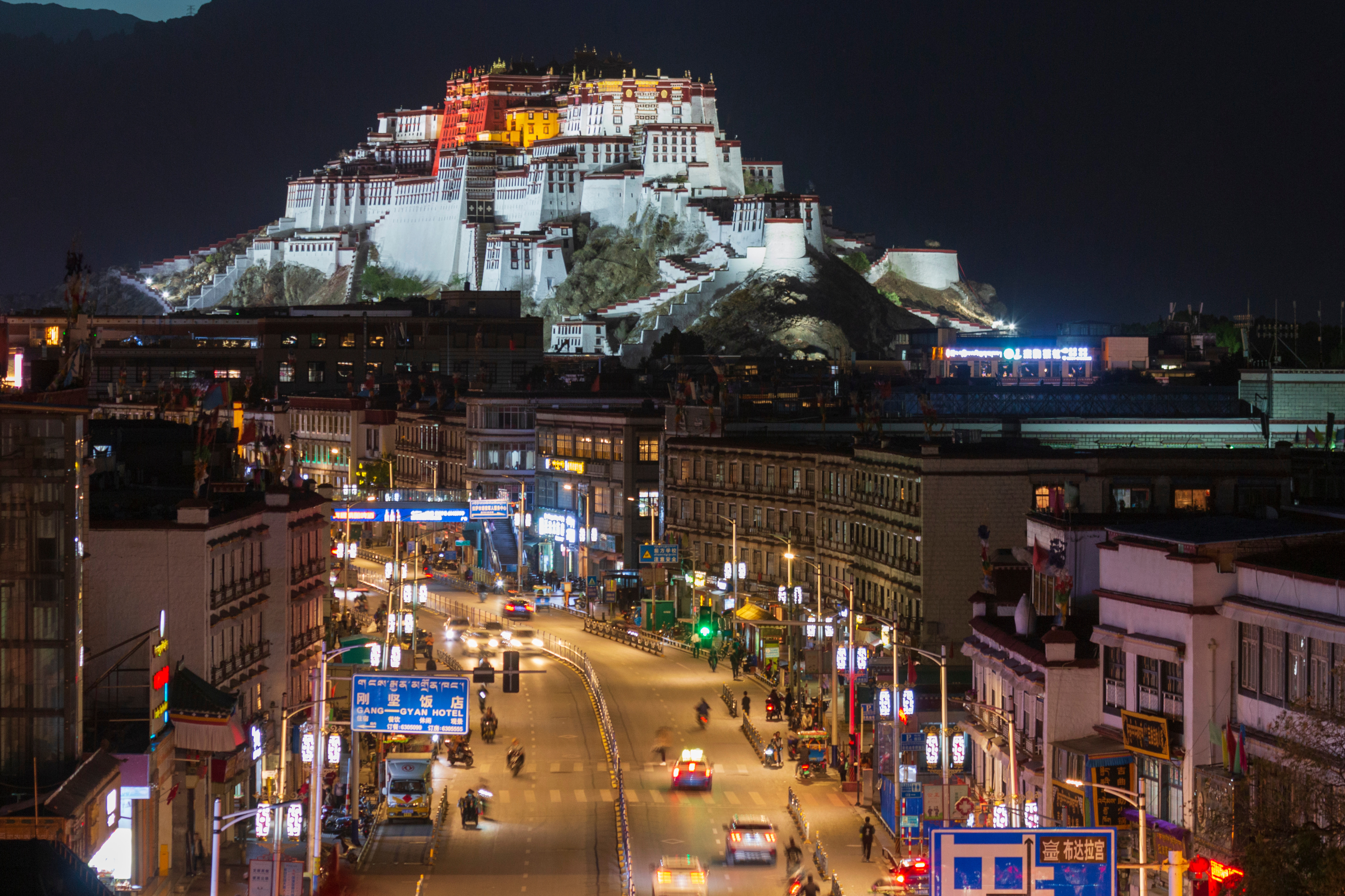 Lhasa og Potala-palasset