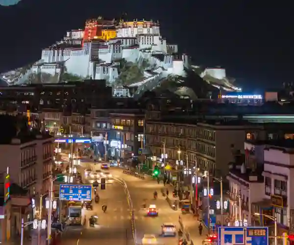 Lhasa og Potala-palasset