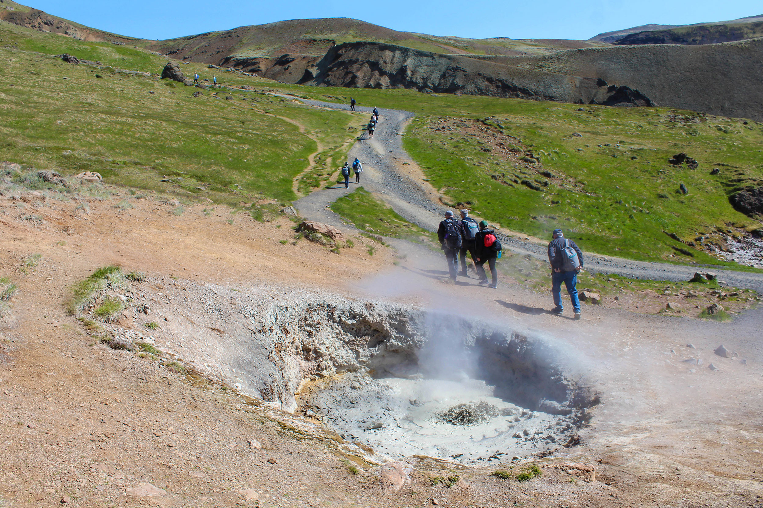 Boblende mudder ved Hveragerði