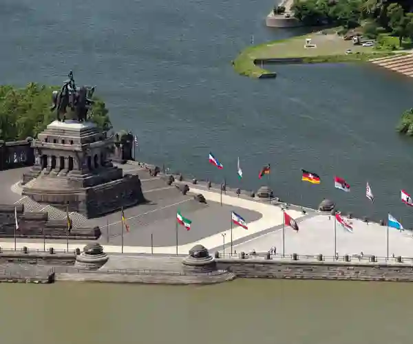 Deutches Eck (Det tyske hjørnet) i Koblenz