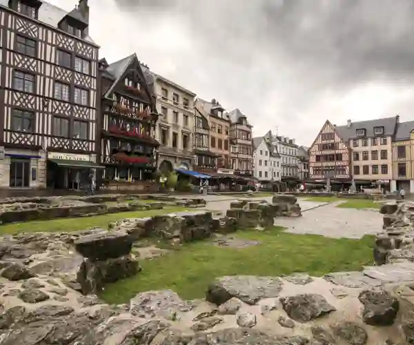 Rouen, plassen hvor Jeanne d’Arc hvor hun ble brent på bålet i 1431