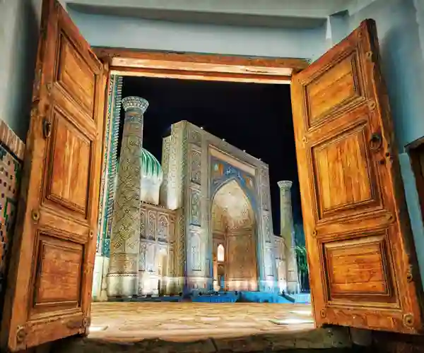 Registan-plassen i Samarkand