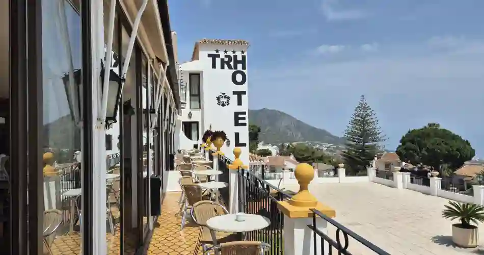 Terrassen på hotellet