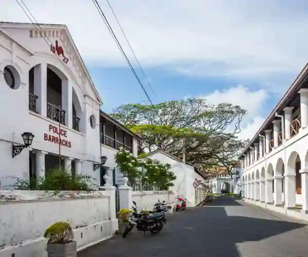 Gammel hollandsk gade i Galle