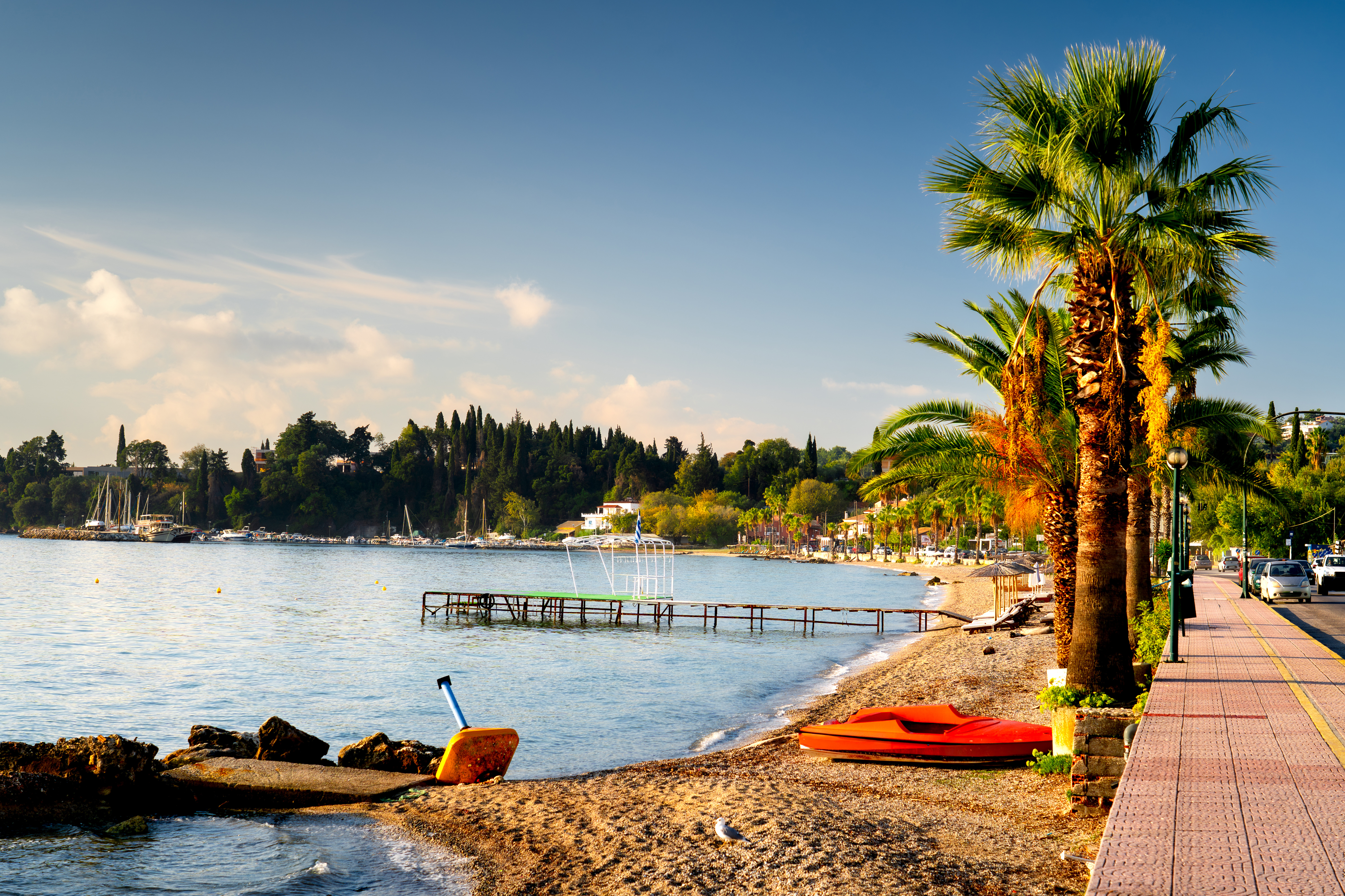 Strandpromenade ved Kato Agios Markos
