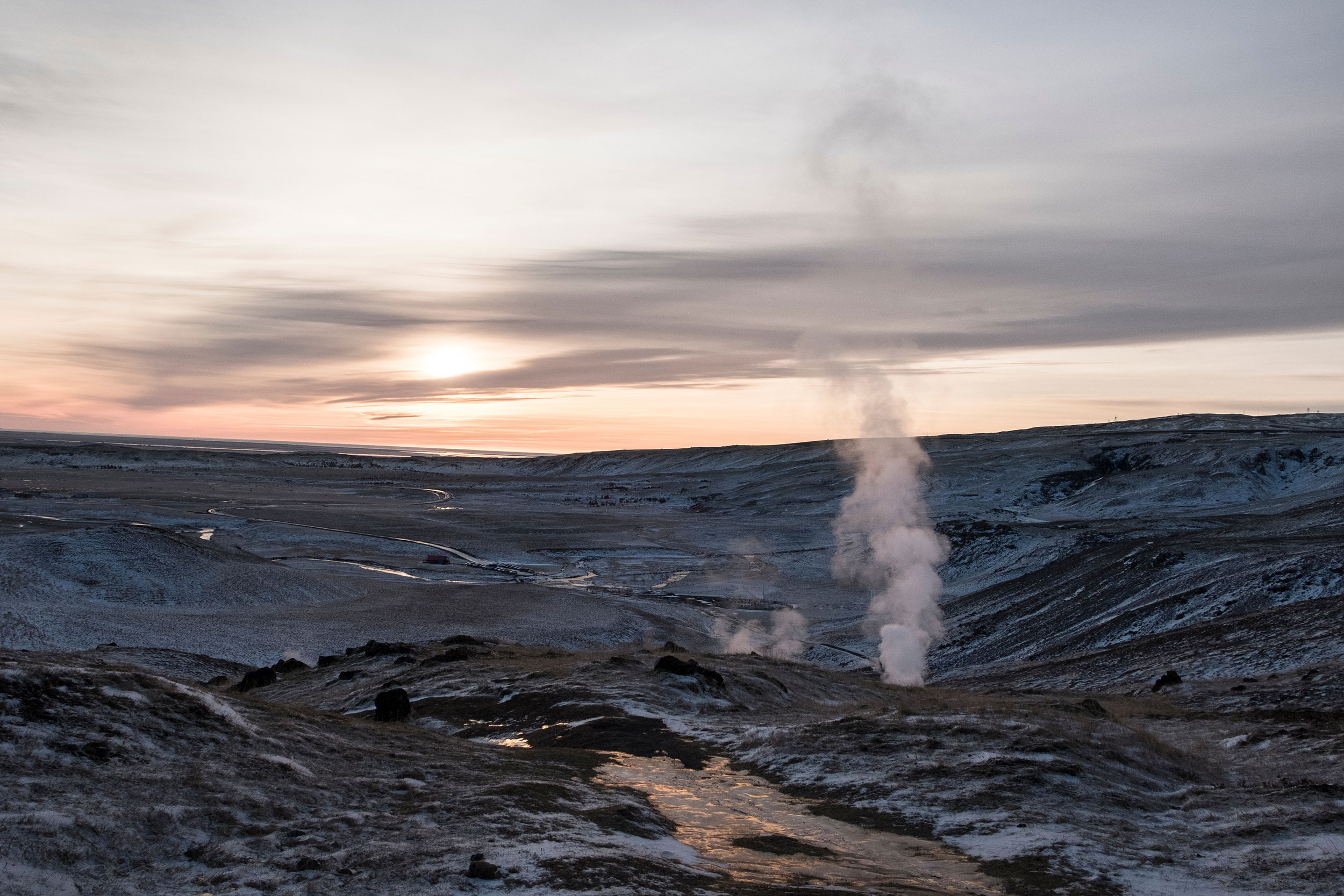 Varme kilder ved Hveragerði