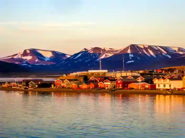 Midnatssol ved Svalbard