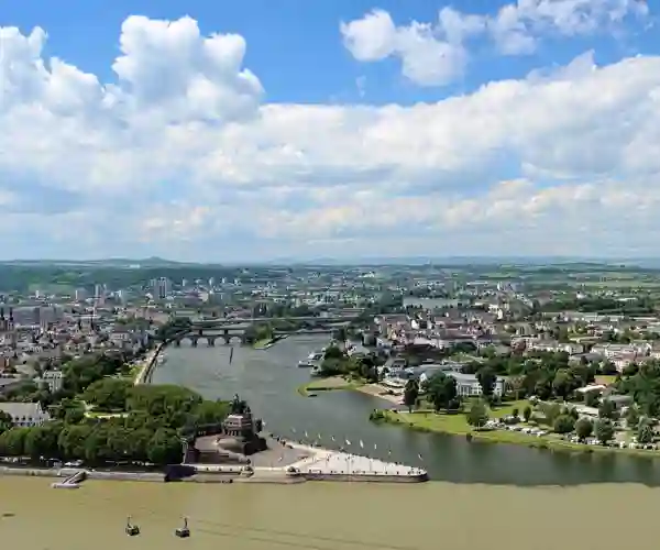 Deutches Eck (Det tyske hjørnet) i Koblenz