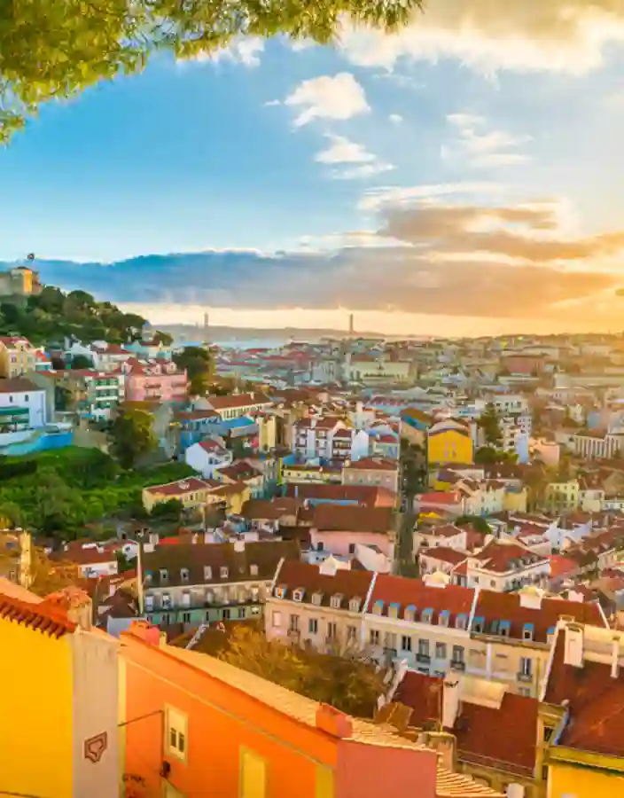 Vacker vy över Lissabon