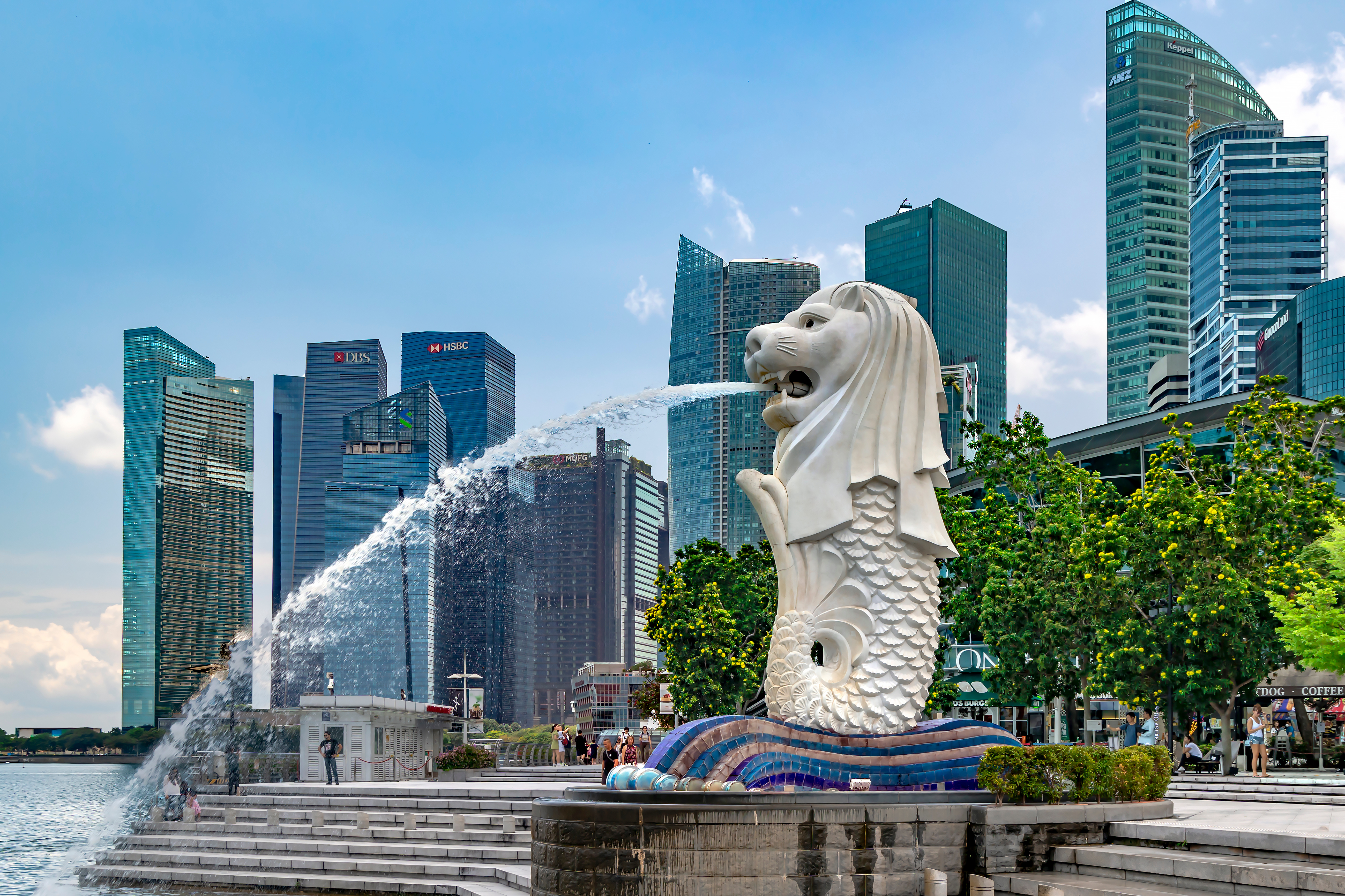 Merlion Statuen – Singapores Vartegn