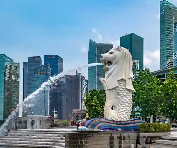 Merlion Statuen – Singapores Vartegn