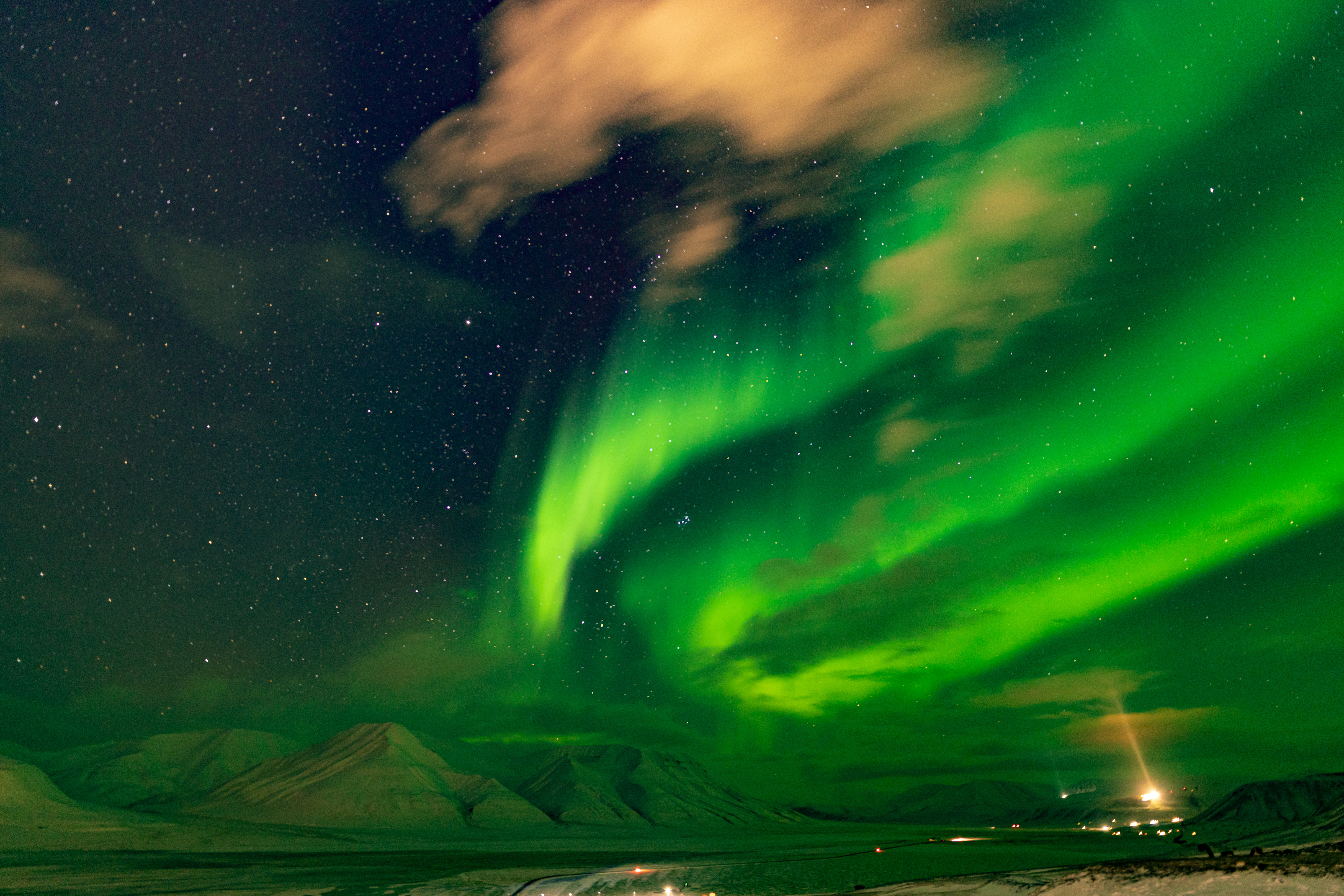 Nordlys i Svalbard