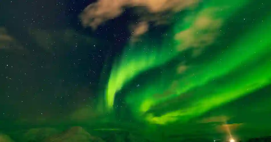 Nordlys i Svalbard
