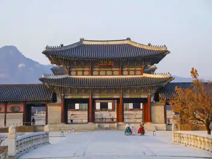 Det historiska Gyeongbokgung-palatset är en av Seouls mest kända sevärdheter.