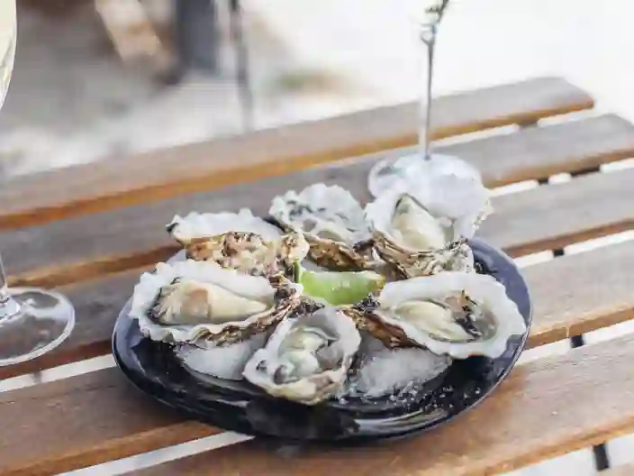 Østers og vin