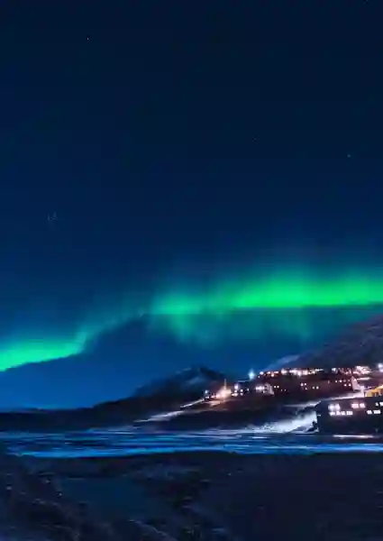 Nordlys i Svalbard