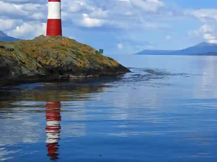 Fyr i Beaglekanalen i Eldslandet