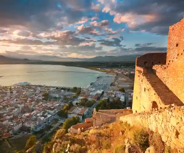 Nafplion fra Palamidi-fæstningen