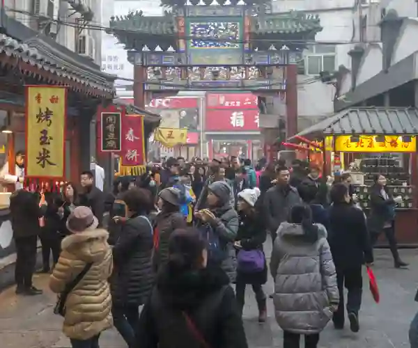 Wangfujing Snack Street i Beijing