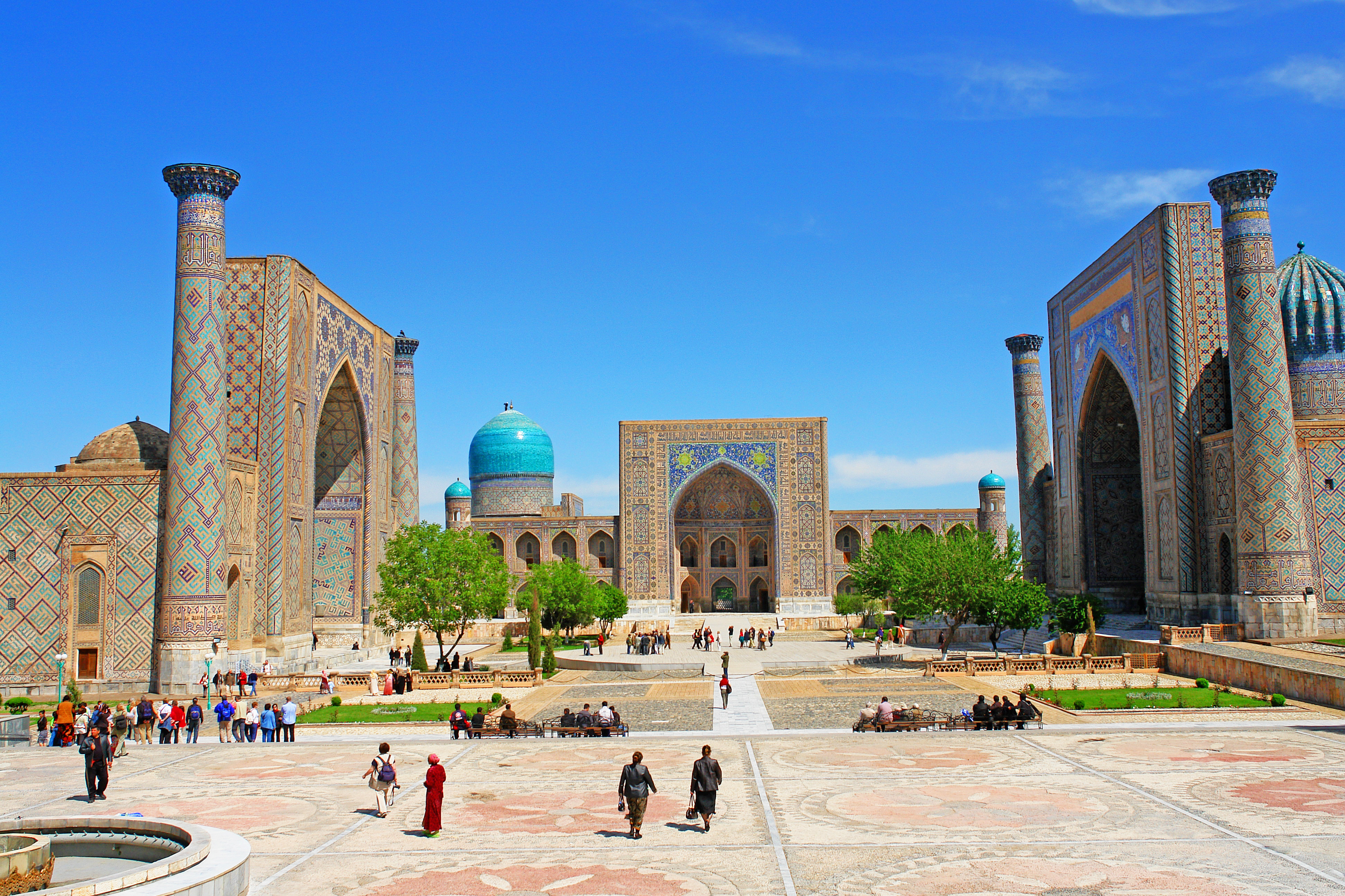 Registan-plassen i Samarkand
