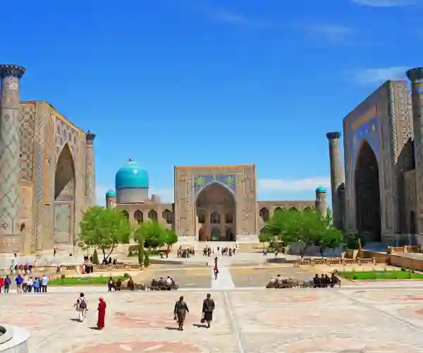 Registan-plassen i Samarkand