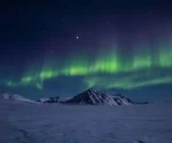 Nordlys i Svalbard