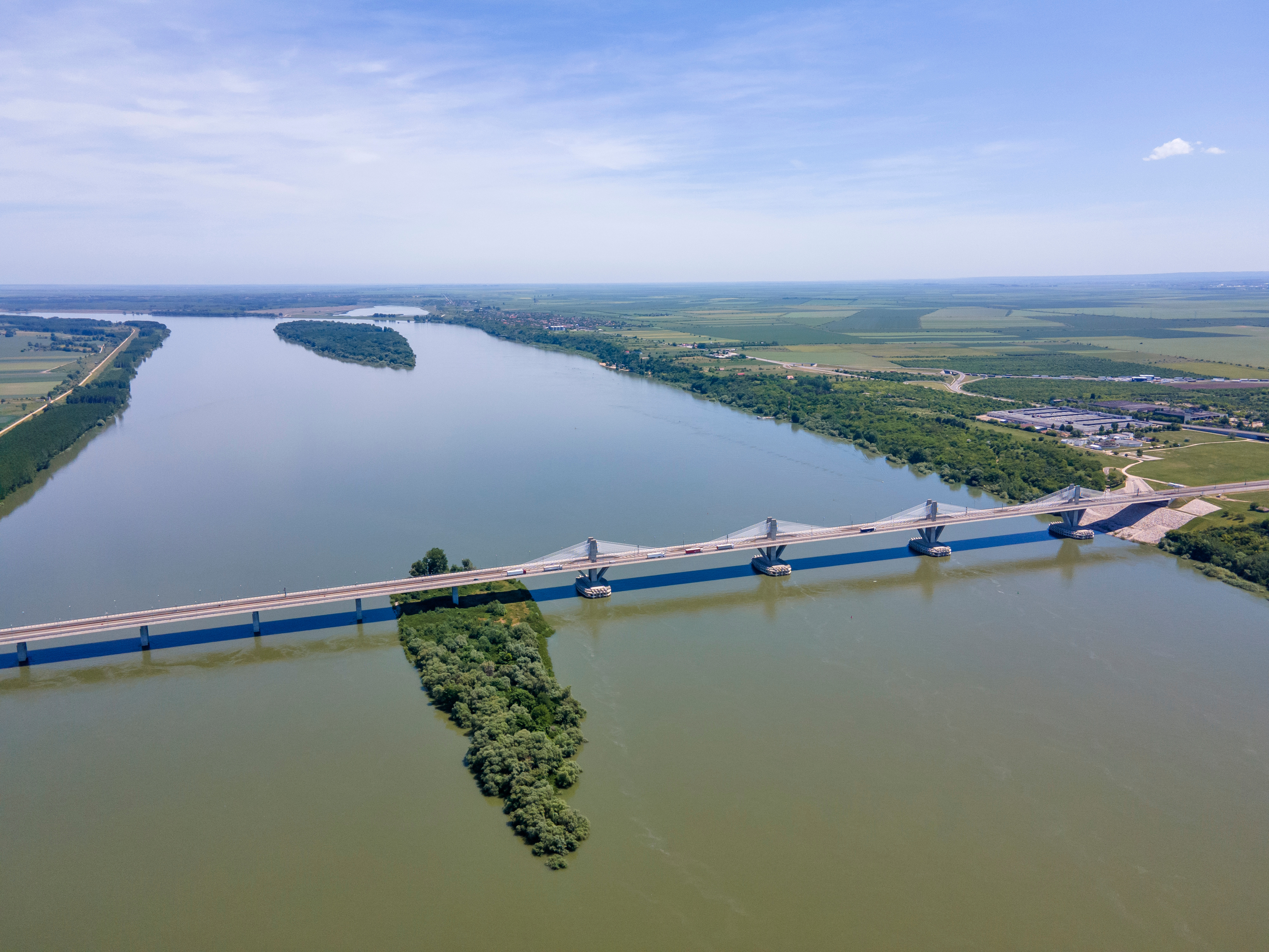 Calafat bro i Vidin mellom Romania og Bulgaria