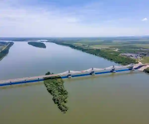 Calafat bro i Vidin mellom Romania og Bulgaria