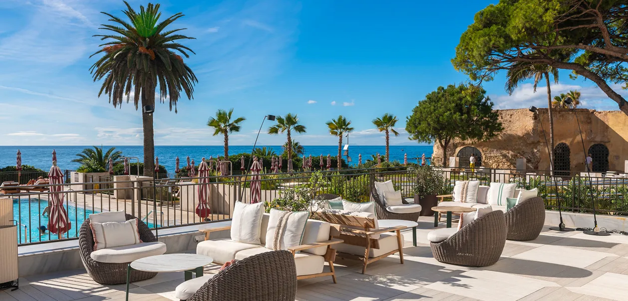 Uteområde på hotellet