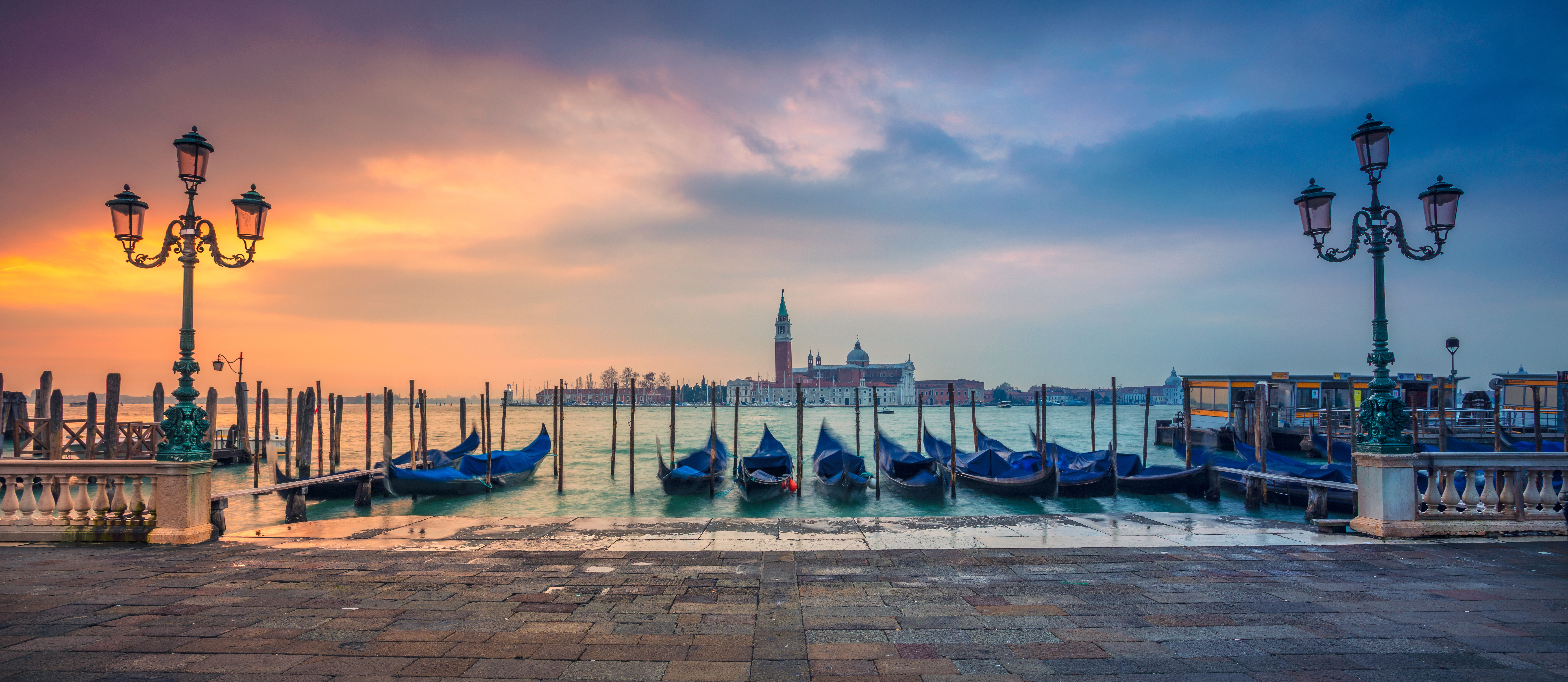 Panorama over lagunene, Venedig