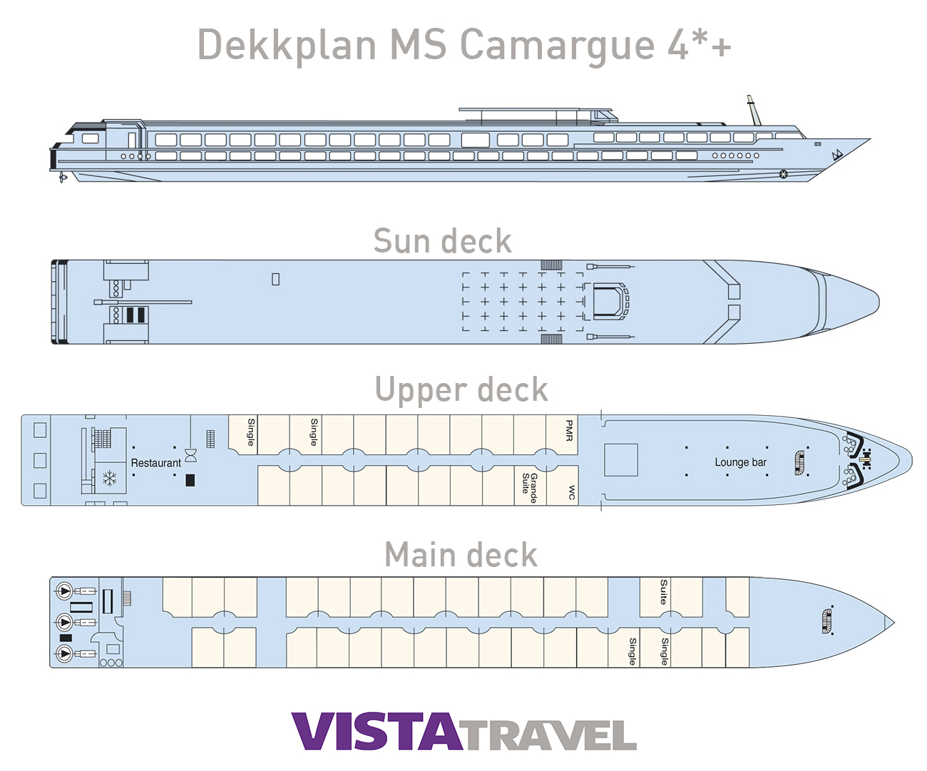 MS Camargue dekkplan