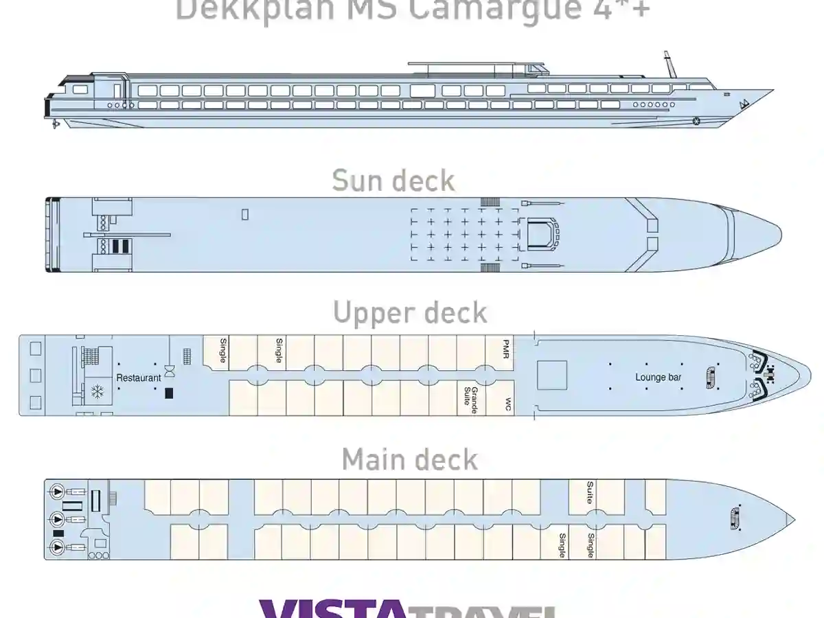 MS Camargue dekkplan