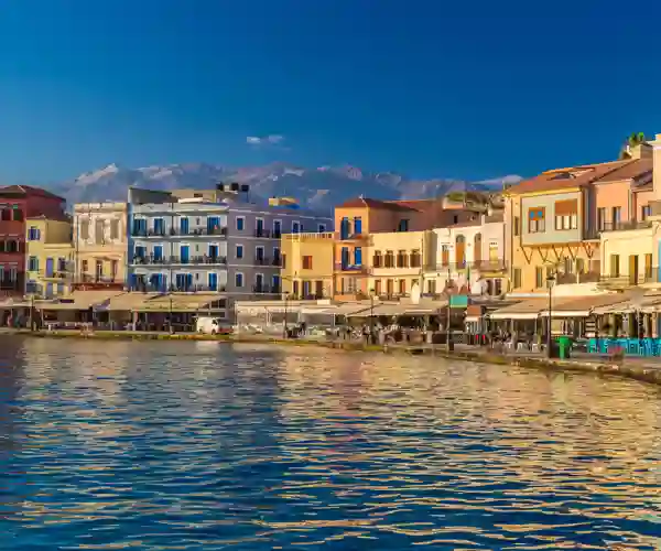 Fantastisk stemning ved havnen i Chania