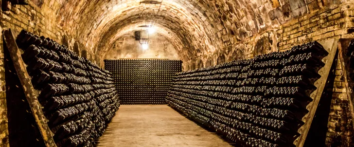 Fra en vinkjeller i Champagne