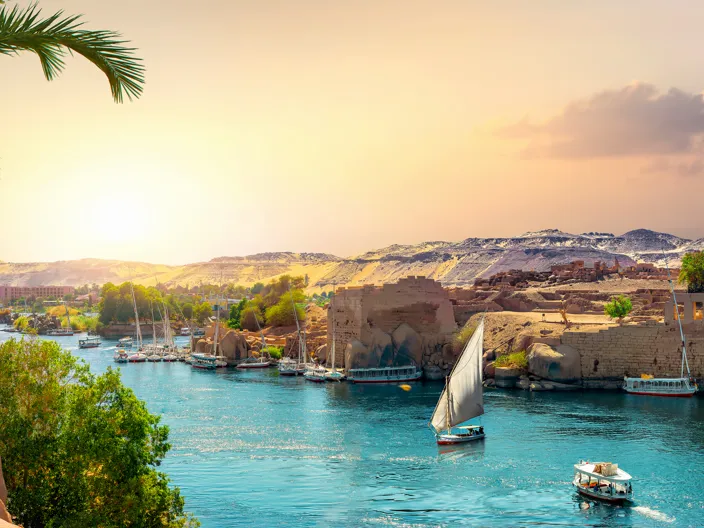 Nilen vid Aswan
