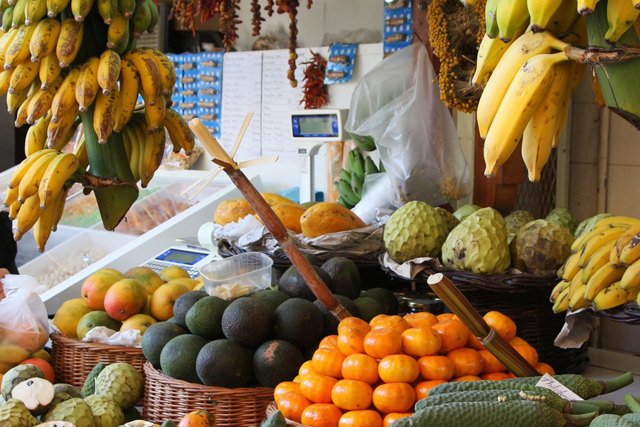 Fruktmarknad på Madeira