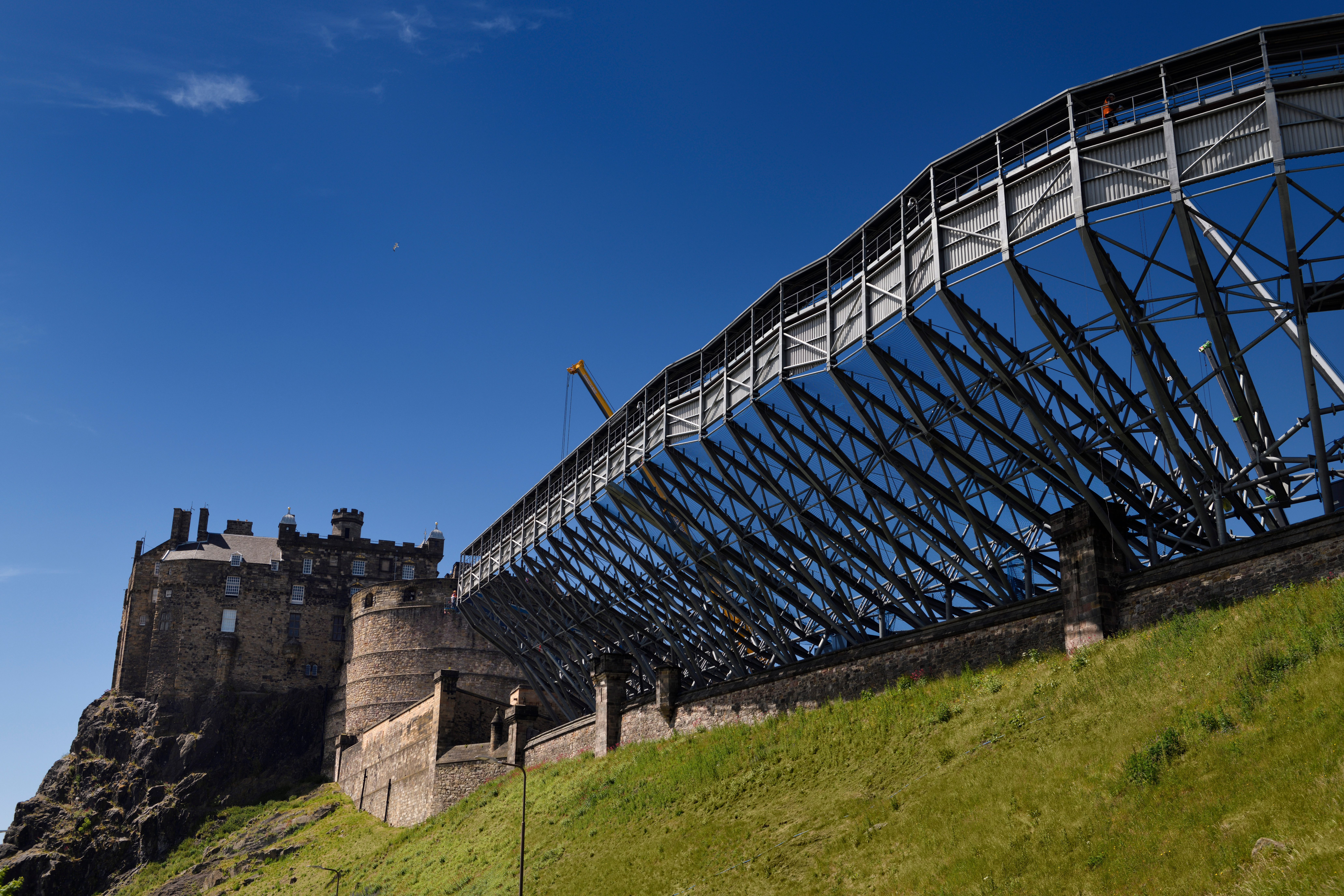 Tribunerne ved Edinburgh Castle 